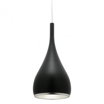 Aero 1 Light Pendant Black