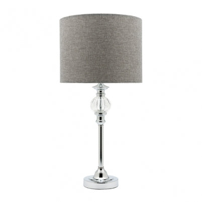 Beverly Chrome and Crystallic Cored Table Lamp