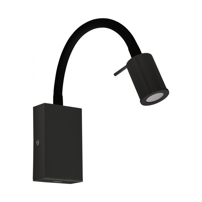 Tazzoli Black Adjustable LED Wall Light with USB Port