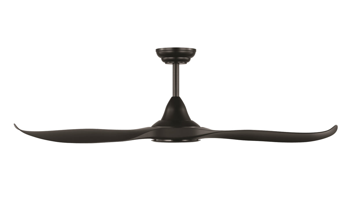 Noosa 52"/132cm Black DC Motor Ceiling Fan with LED Light