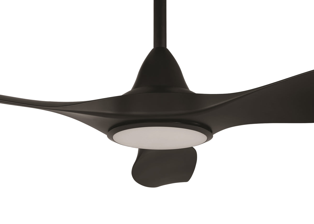 Noosa 60"/152cm Black DC Motor Ceiling Fan with LED Light