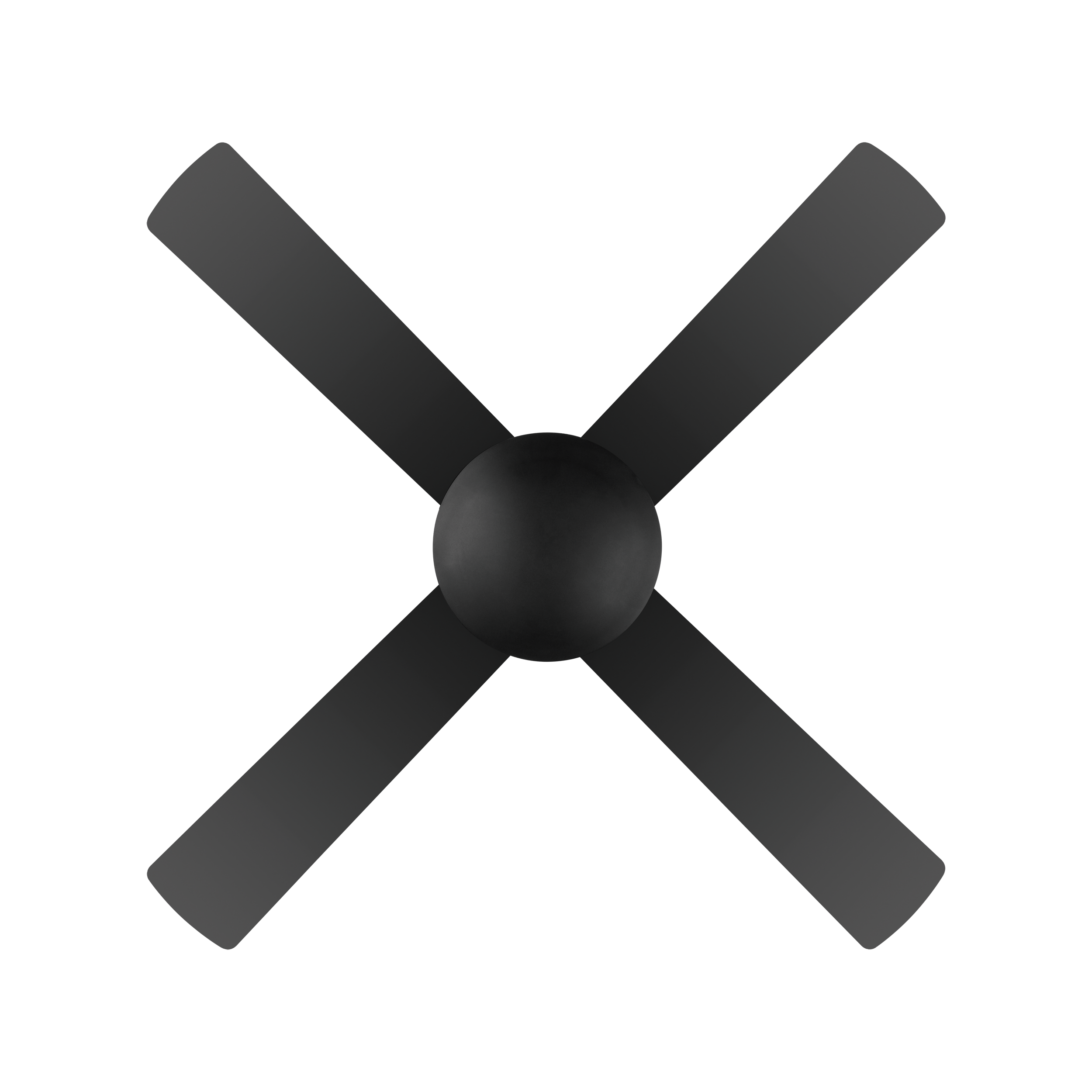 Bondi 48  Black ABS Blades 122cm AC Motor Ceiling Fan