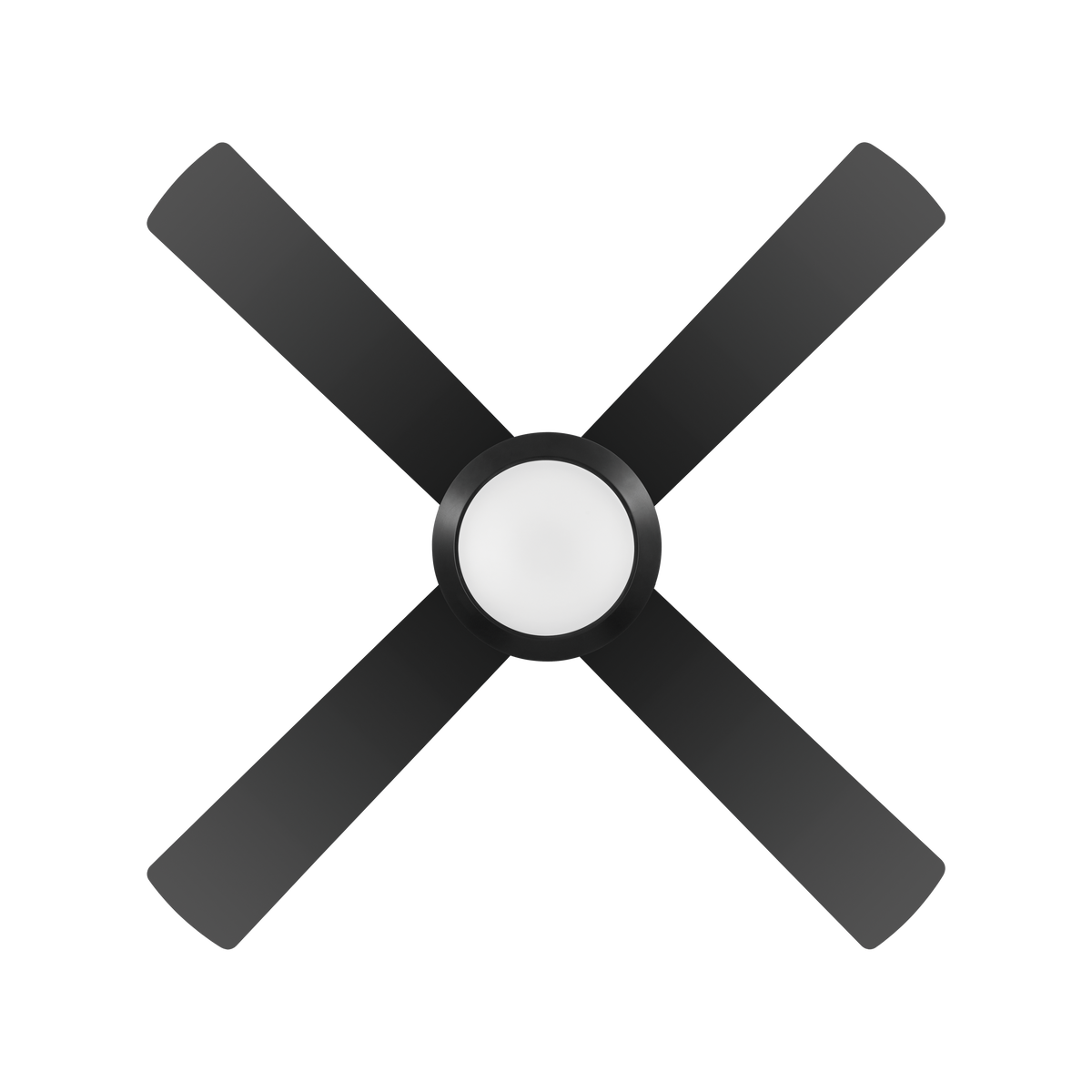 Bondi 48 LED Black ABS Blades 122cm AC Motor Ceiling Fan with Light