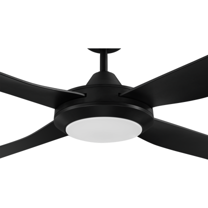 Bondi 48 LED Black ABS Blades 122cm AC Motor Ceiling Fan with Light