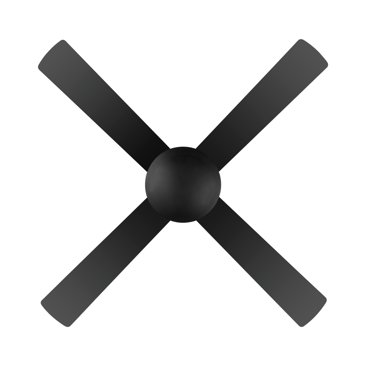 Bondi 52 Black ABS Blades 132cm AC Motor Ceiling Fan