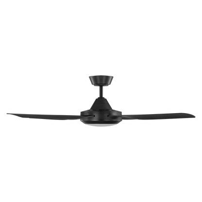 Bondi 52 LED Black ABS Blades 132cm AC Motor Ceiling Fan with Light