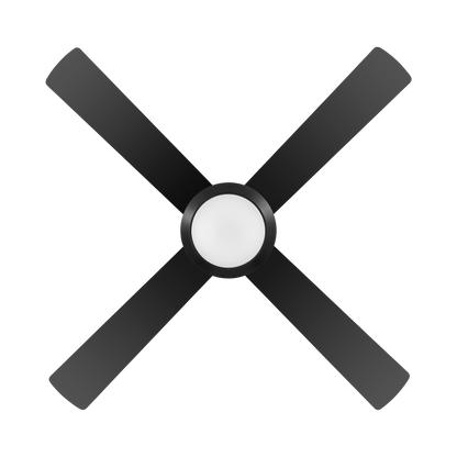 Bondi 52 LED Black ABS Blades 132cm AC Motor Ceiling Fan with Light