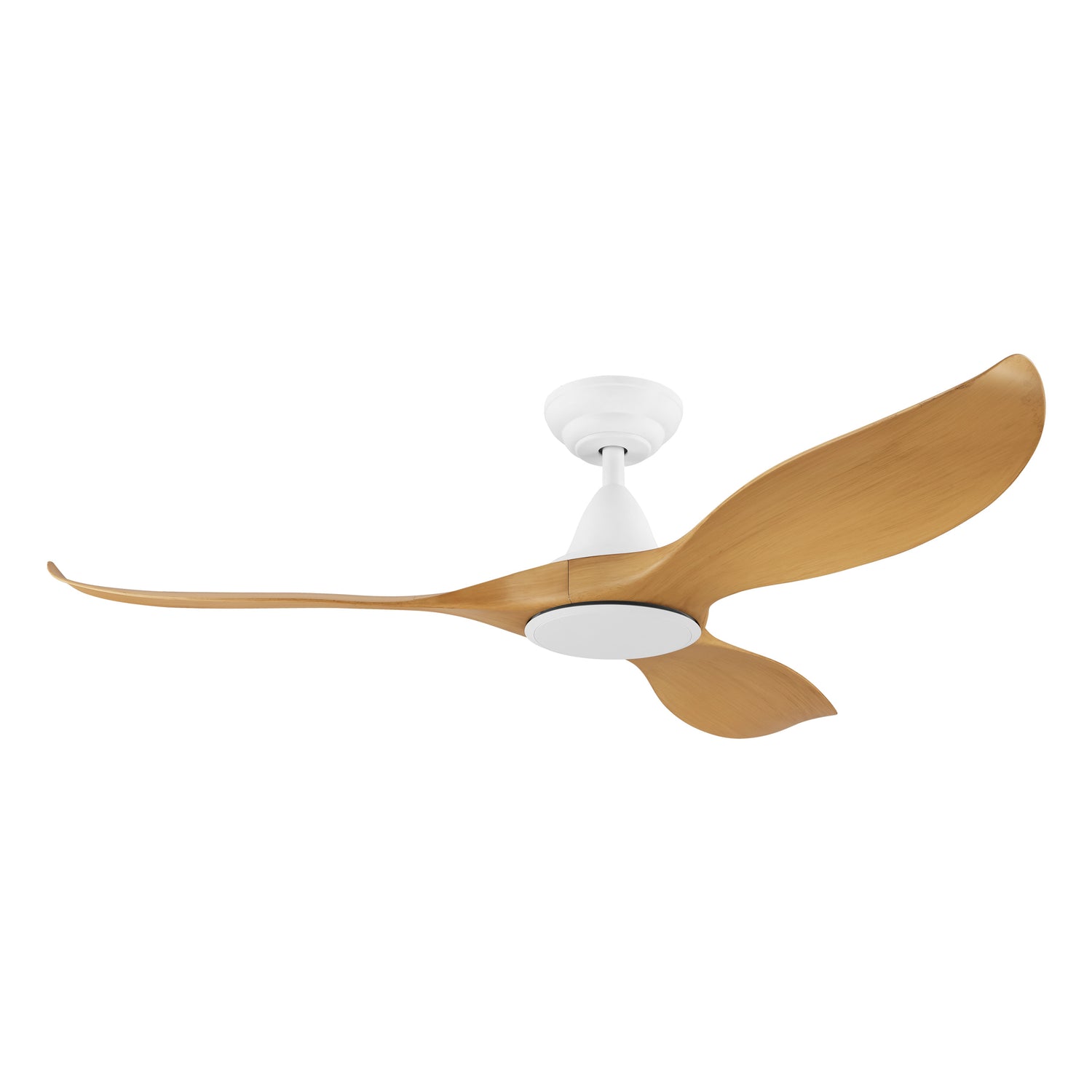 Noosa 52&quot;/132cm Bamboo and White DC Motor Ceiling Fan