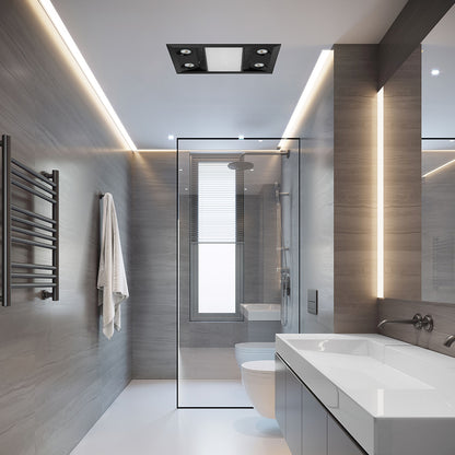 Inferno 3-in-1 Modern Bathroom Heater Black