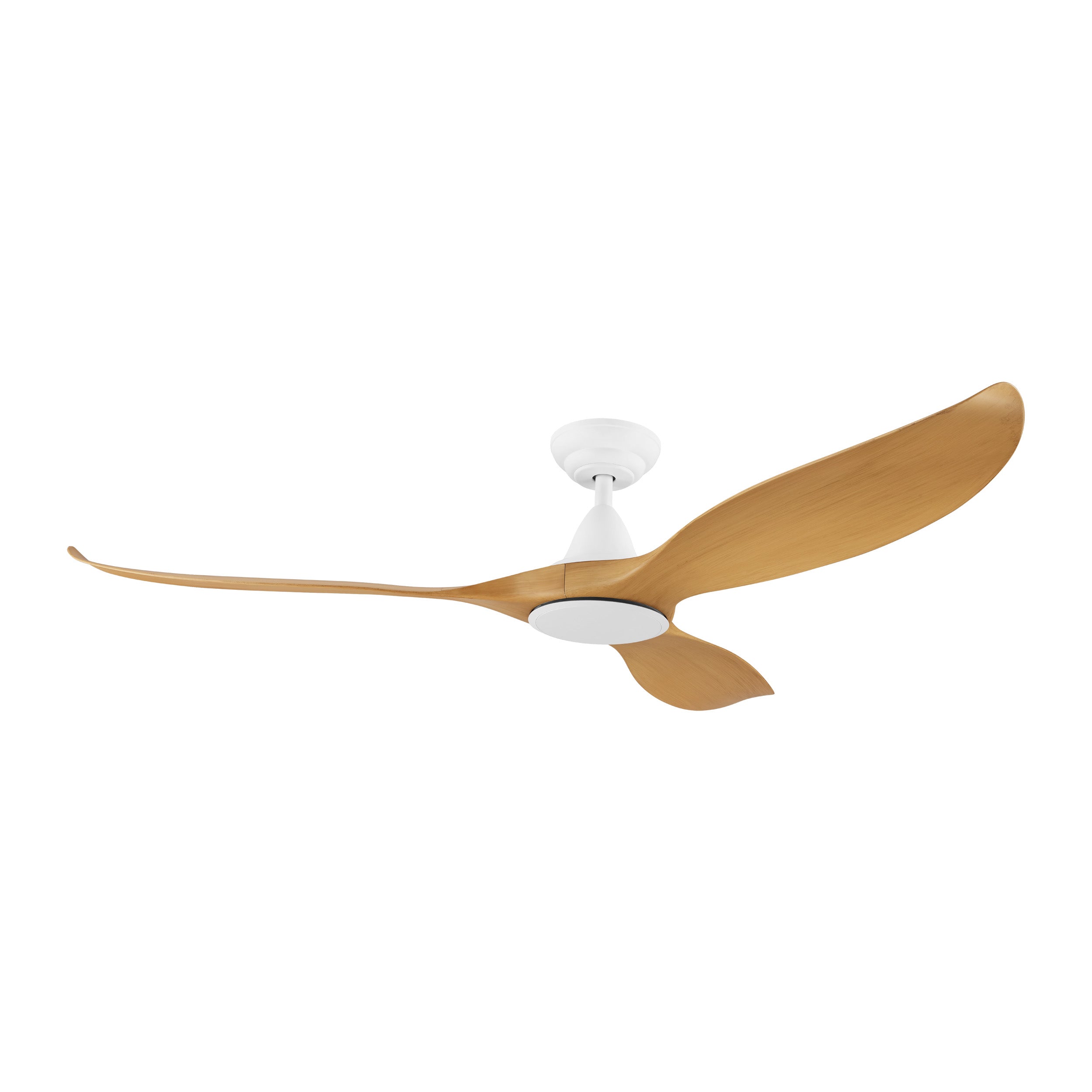 Noosa 60&quot;/152cm Bamboo and White DC Motor Ceiling Fan