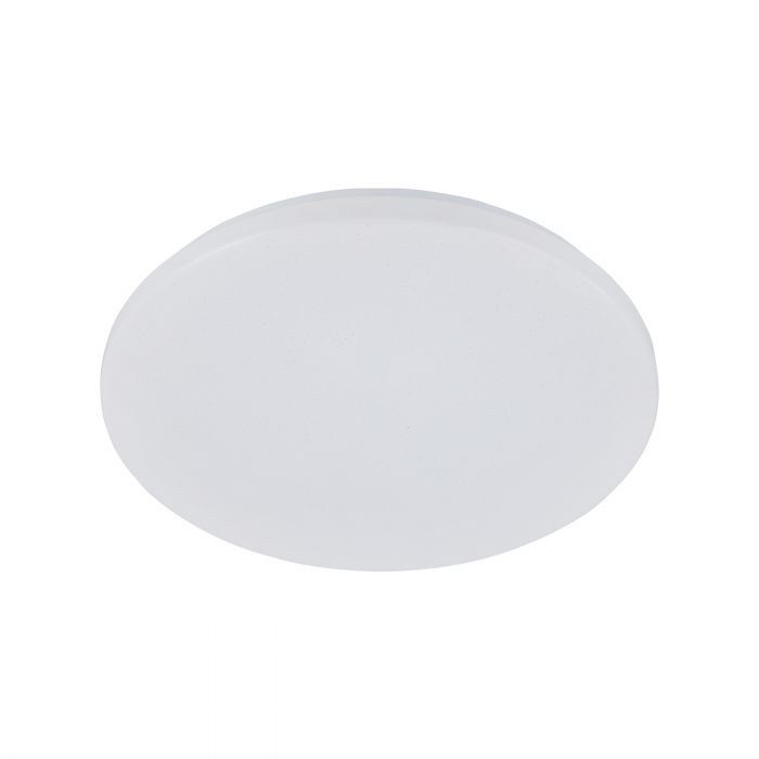 Diego 24w White with Crystal Effect Tri-colour LED Flush Ceiling Oyster Light