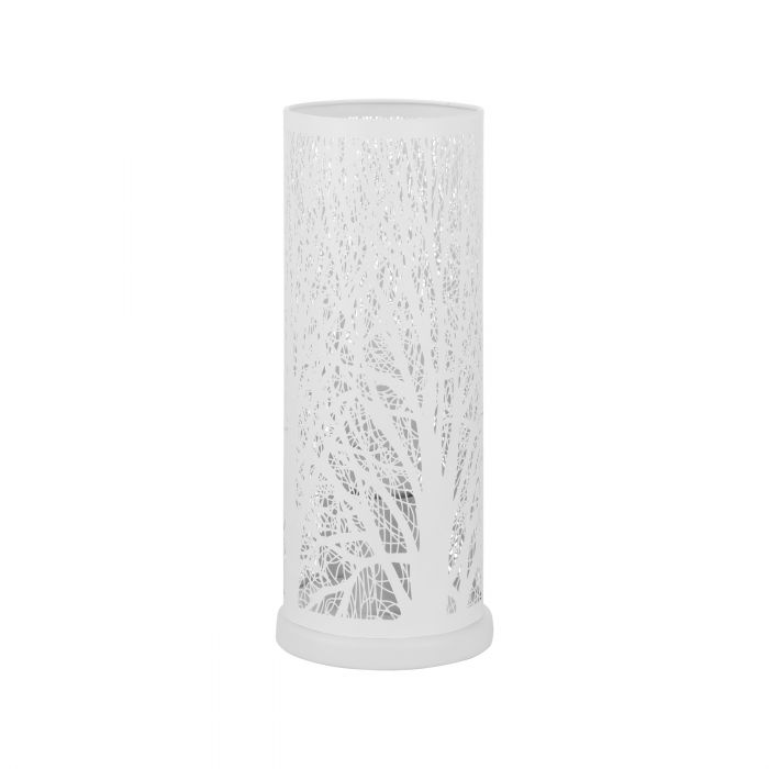 Hambleton White on White Modern Laser Cut Table Lamp