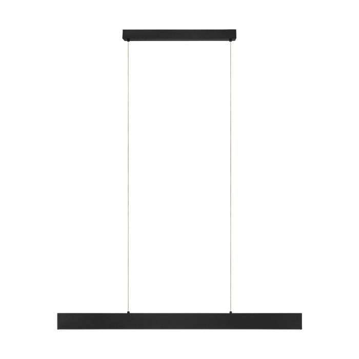 Climene 2 118cm Black Linear Tri-Colour LED Strip Pendant