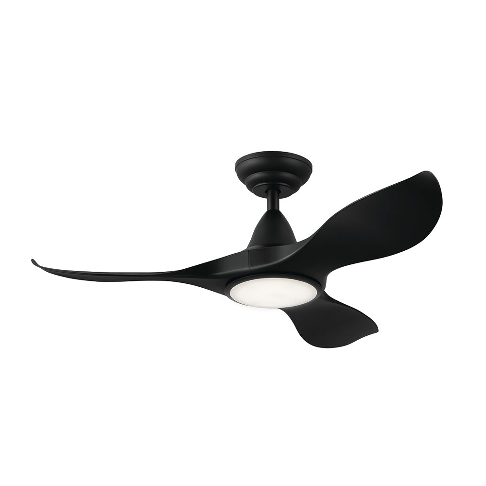 Noosa 40"/102cm Black LED Light DC Motor Ceiling Fan