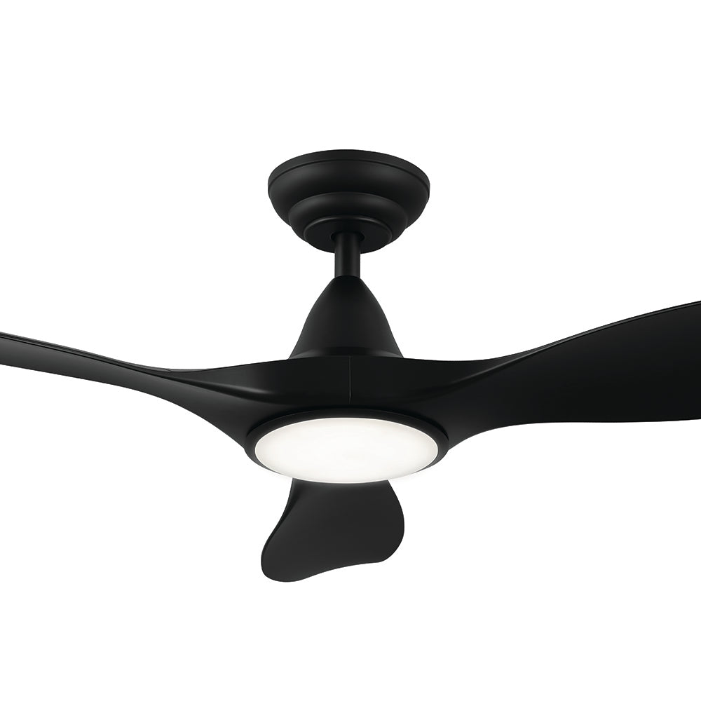 Noosa 40&quot;/102cm Black LED Light DC Motor Ceiling Fan