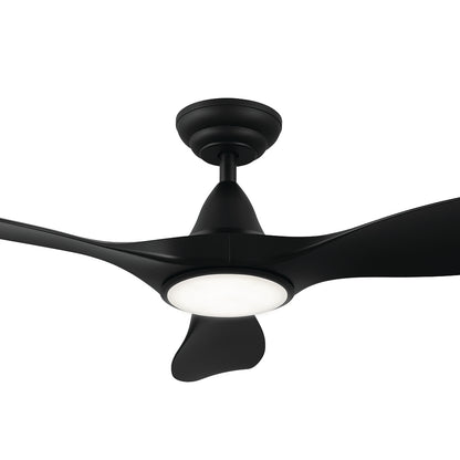 Noosa 40&quot;/102cm Black LED Light DC Motor Ceiling Fan
