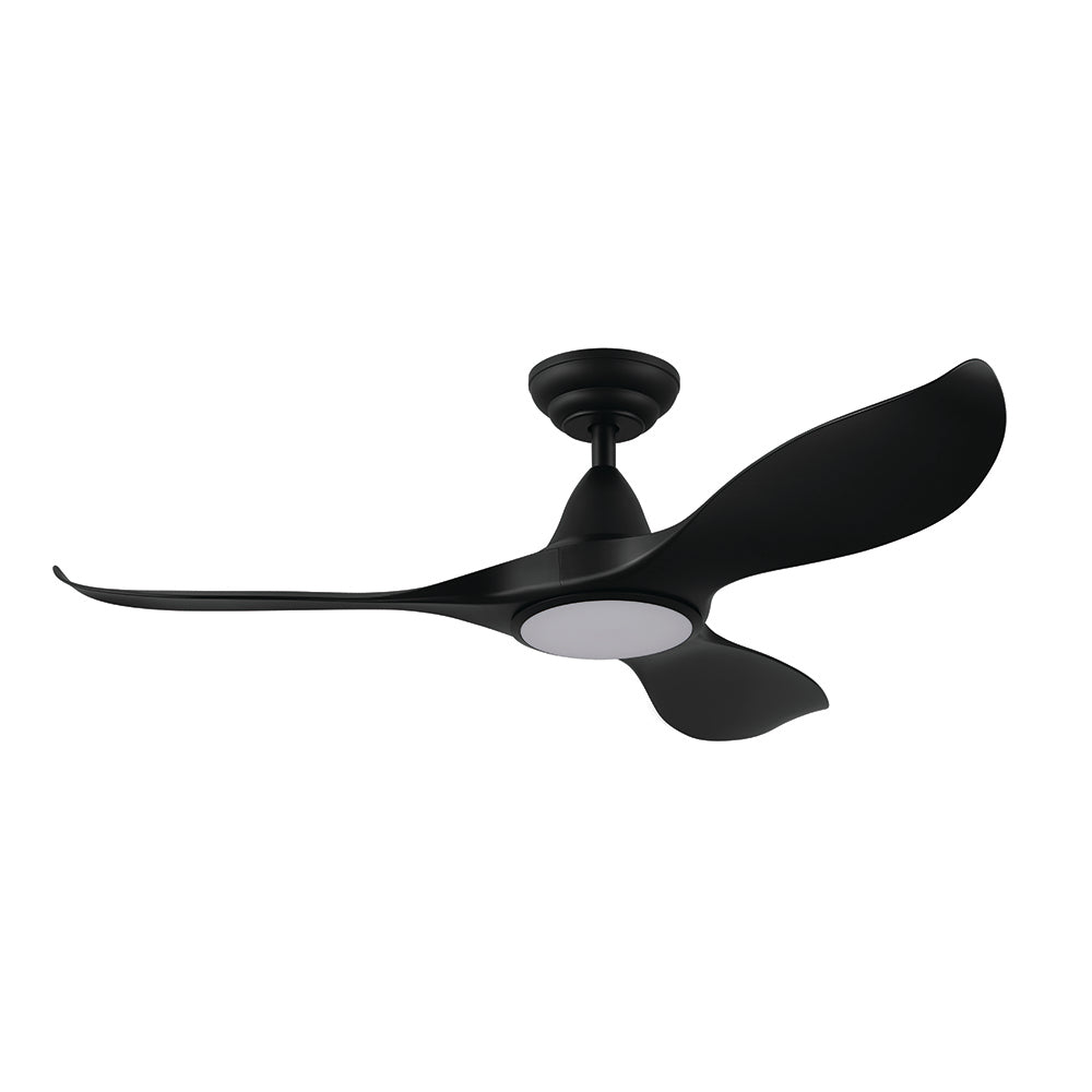 Noosa 46"/117cm Black LED Light DC Motor Ceiling Fan