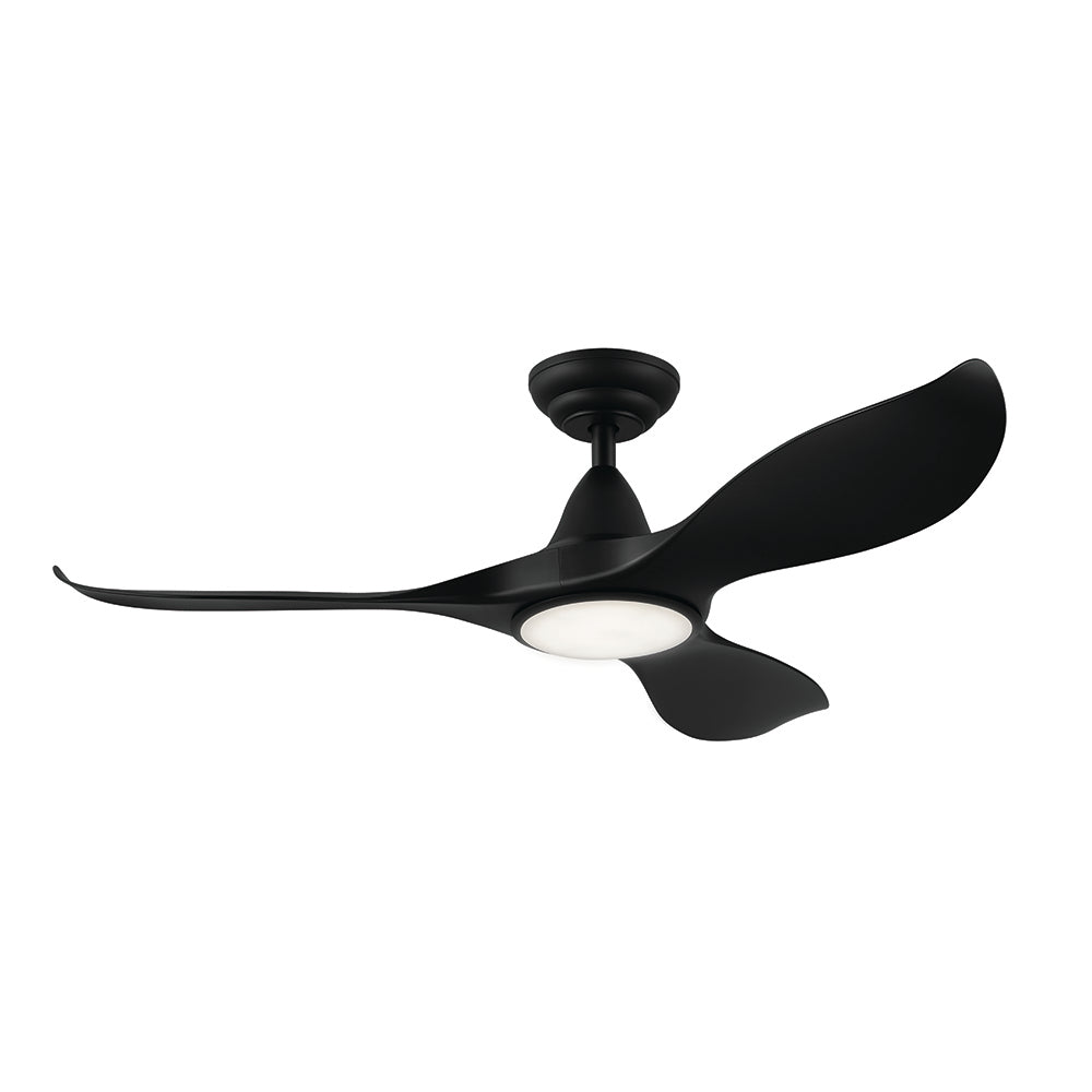 Noosa 46&quot;/117cm Black LED Light DC Motor Ceiling Fan