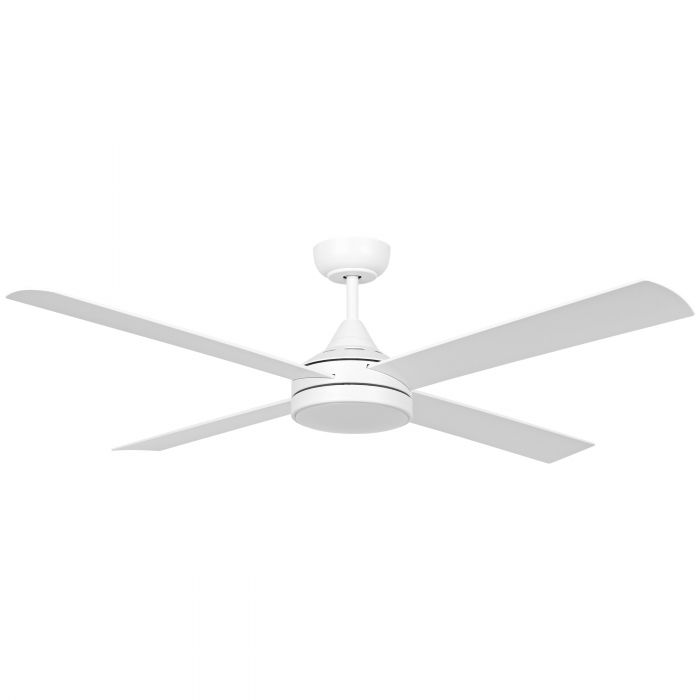 Stradbroke 52&quot;/1320mm 4 Blade White with LED Light DC Motor ABS Ceiling Fan