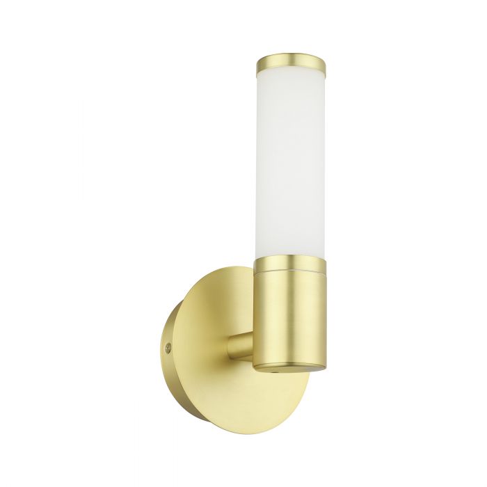 Palmera 1 Brushed Brass Single Indoor Wall Light