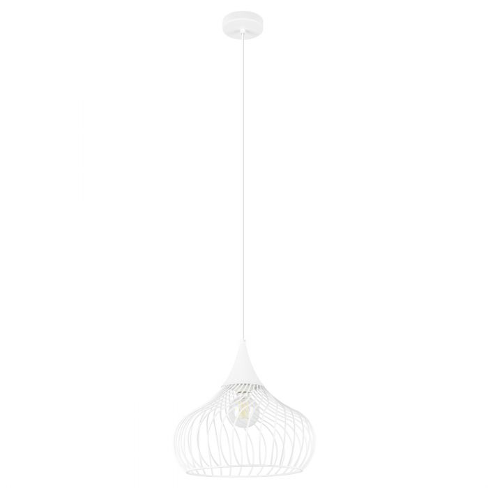 Staverton White Mesh Cage Modern Industrial Pendant