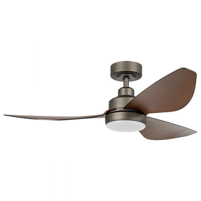 Torquay 48&quot;/1220mm 3 Blade Oil-Rubbed Bronze and Koa with LED Light DC Motor ABS Ceiling Fan