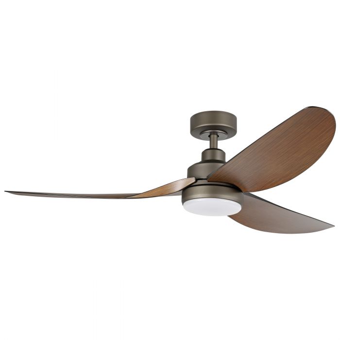 Torquay 56&quot;/1422mm 3 Blade Oil-Rubbed Bronze and Koa with LED Light DC Motor ABS Ceiling Fan