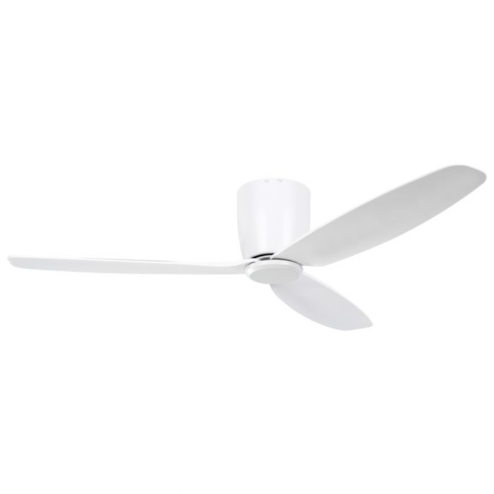 Seacliff 52&quot;/1320mm White DC Low Profile Flush Ceiling Fan