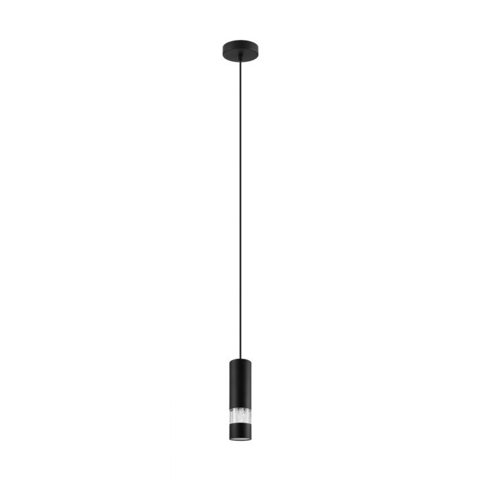 Bernabeta 1 Light Black and Clear Modern Pendant