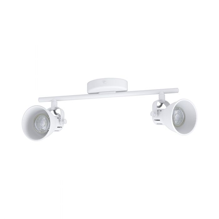 Seras White 2 Light Modern Industrial GU10 Spotlight