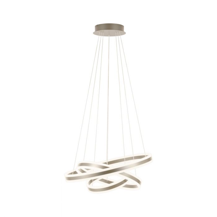 Tonarella Modern 3 Ring Champagne Pendant