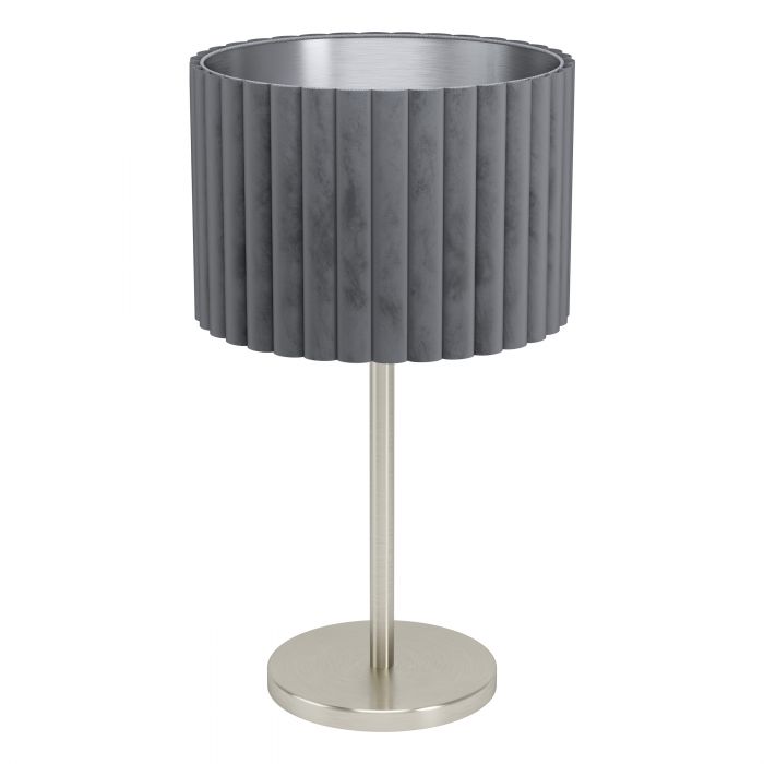Tamaresco Grey and Satin Nickel Table Lamp