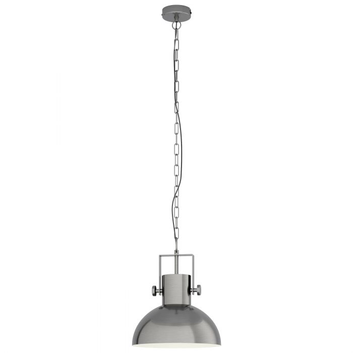 Lubenham Industrial Antique Nickel 1 Light Pendant