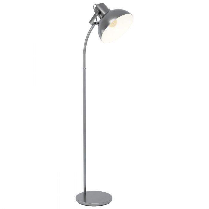 Lubenham Industrial Antique Nickel Floor Lamp