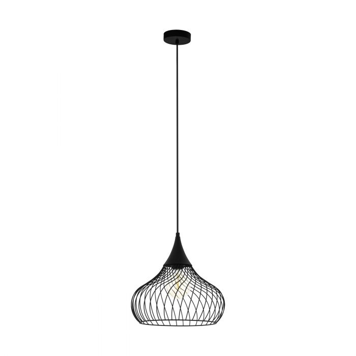 Staverton Black Mesh Cage Modern Industrial Pendant