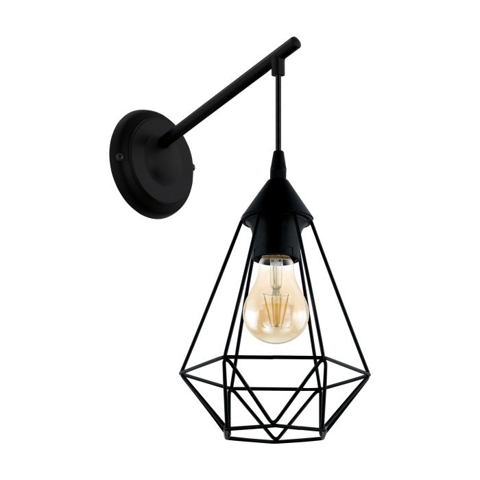 Tarbes Black Cage Wall Light