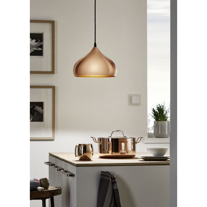 Hapton Copper Dome Industrial Pendant
