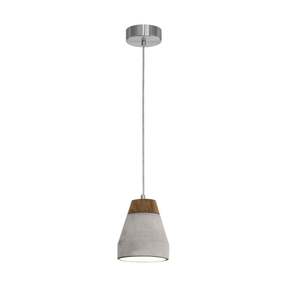 Tarega Natural Wood and Concrete Pendant