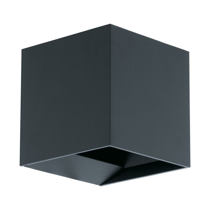 Calpino Black Cube LED Wall Exterior Highlighter