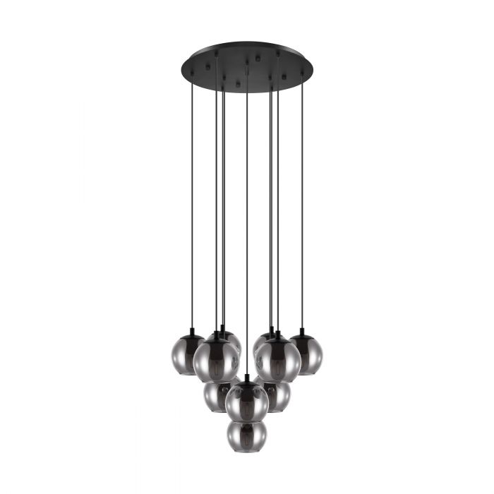 Ariscani 10 Light Smoke Glass Modern Pendant