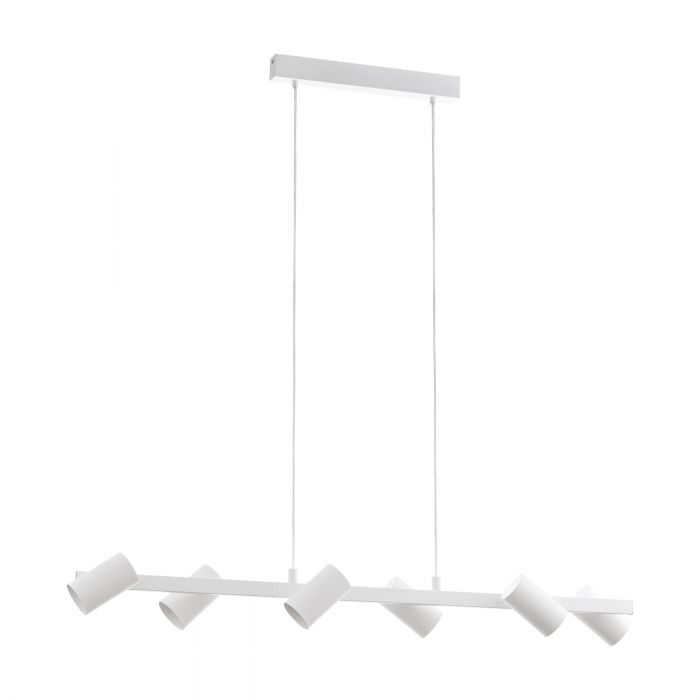 Gatuela 6 Light White Architectural Slim Pendant