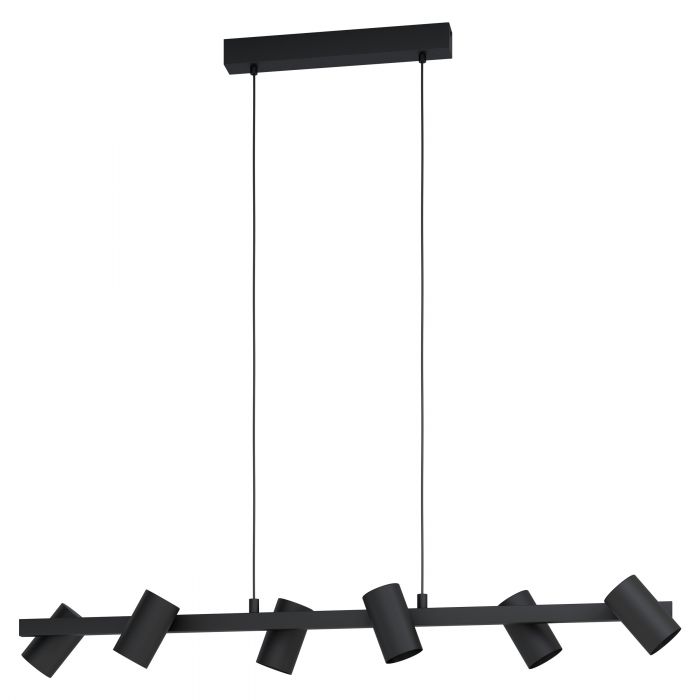 Gatuela 6 Light Black Architectural Slim Pendant