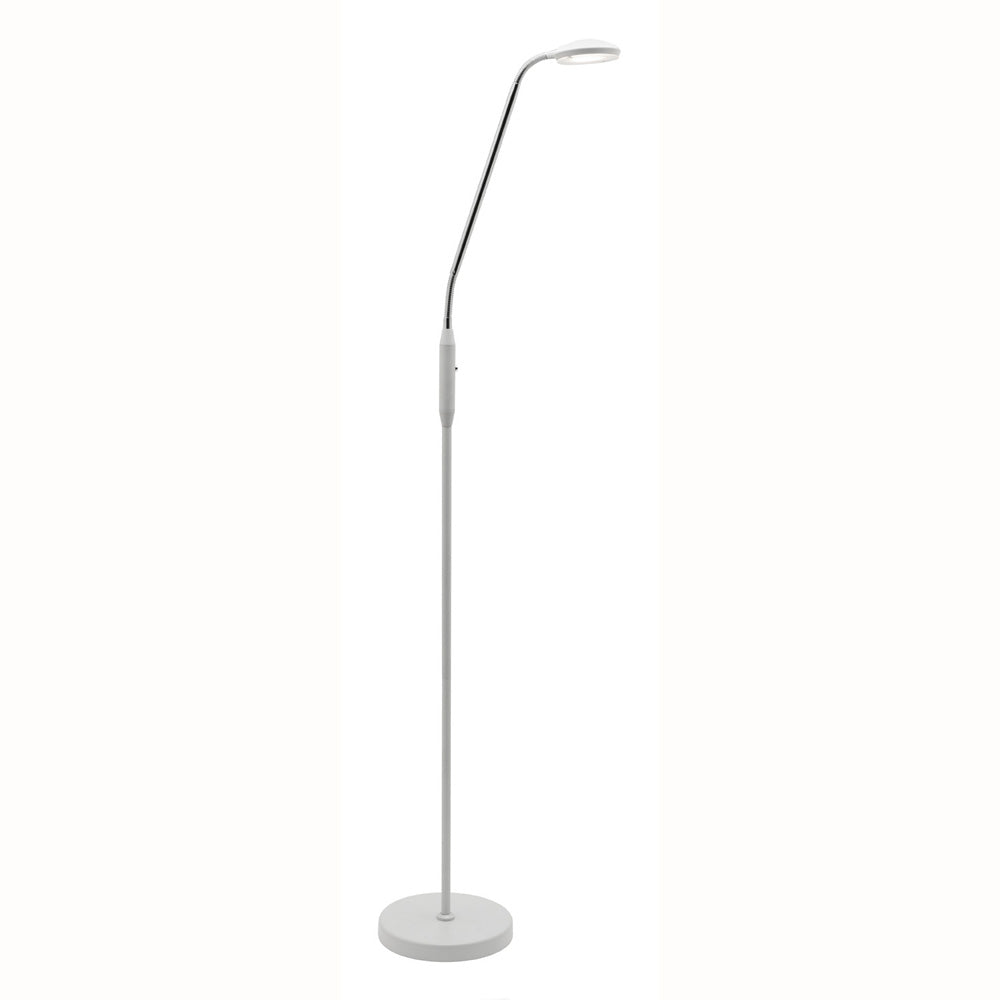 Dylan White Dimmable LED Touch Floor Lamp