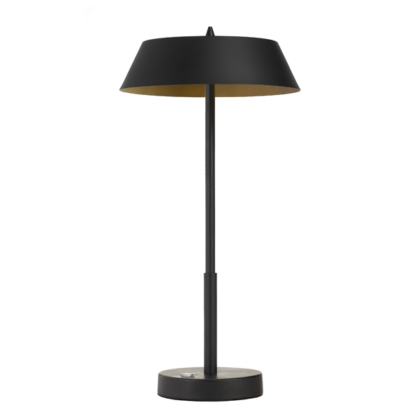 Allure Black and Gold Table Touch Lamp