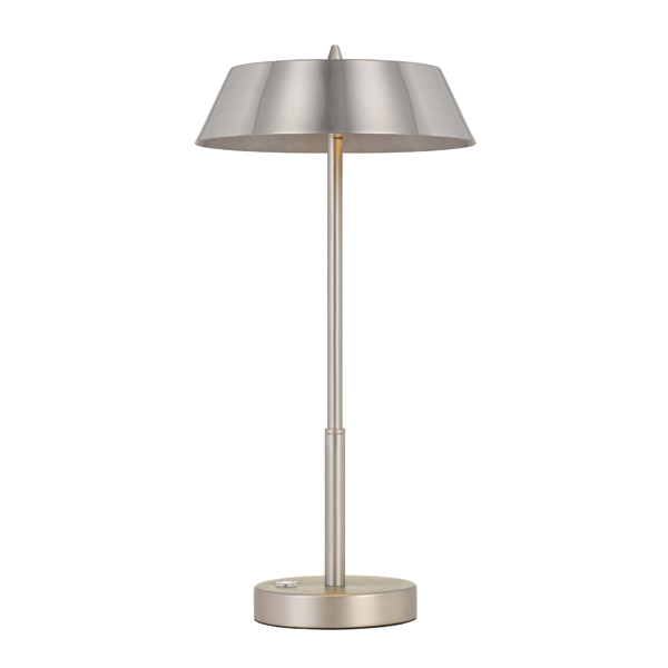 Allure Nickel and Silver Table Touch Lamp