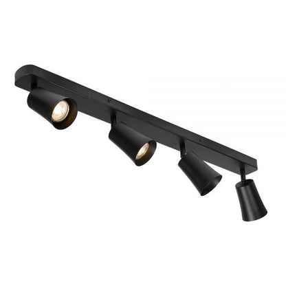 Alvey Black 4 Light Modern Spotlight