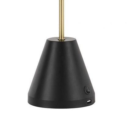 Ambia Black Desk Lamp with USB