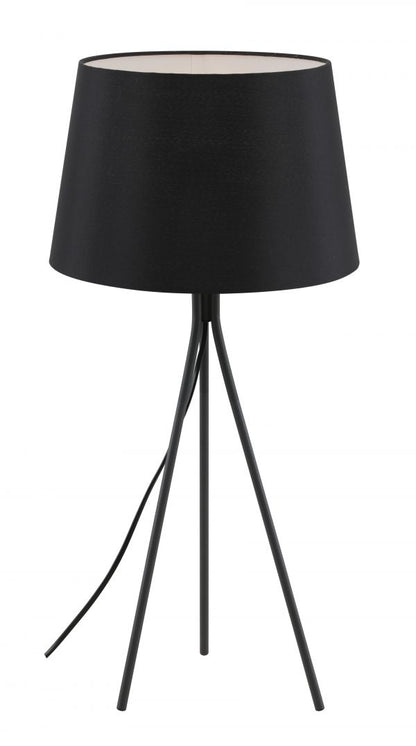 Anna Black with Dark Grey Modern Tripod Table Lamp