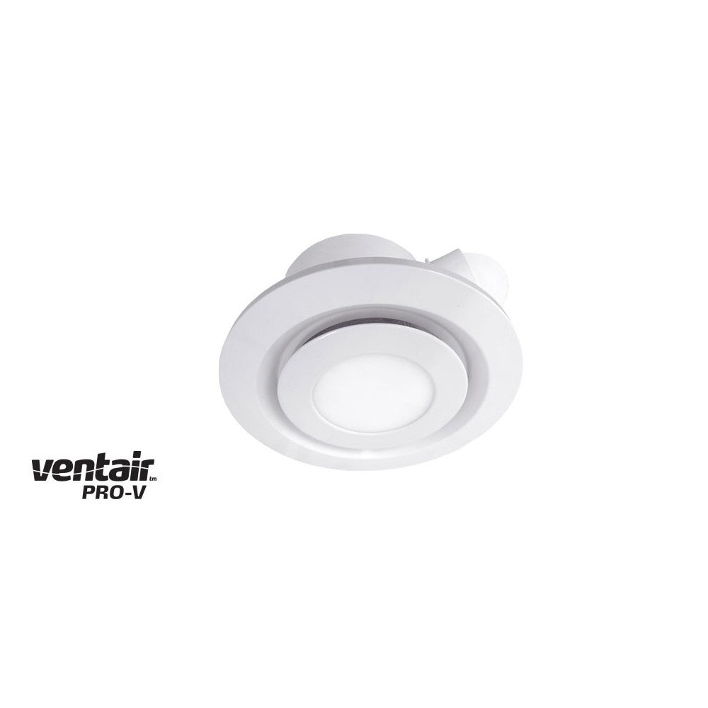 Airbus 200 Exhaust Fan with Round White LED Light Fascia