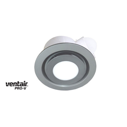 Airbus 250 Exhaust Fan with Round Silver LED Light Fascia